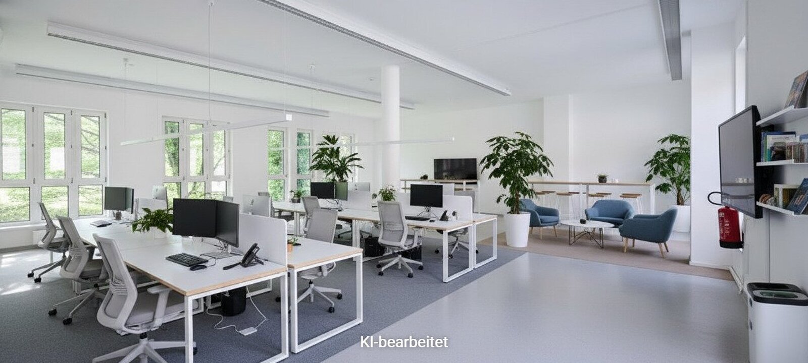 Visualierung Großraumbüro 1. OG