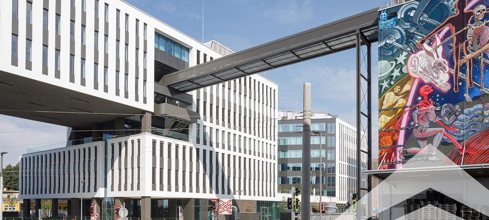 Ansicht Bauteil B mit Mural Ansicht Bauteil B mit Mural