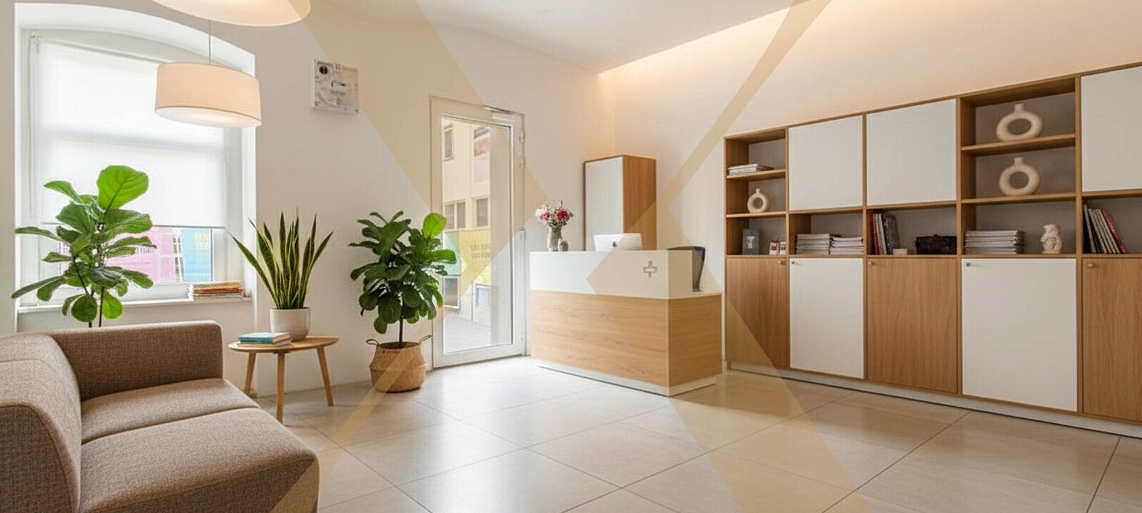 Eingangsbereich - KI-Möblierung