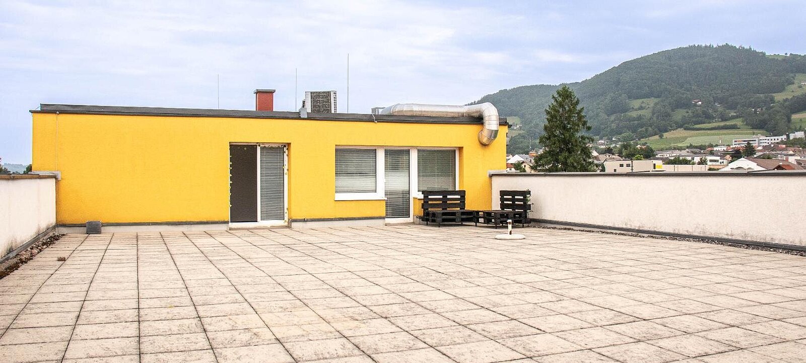 ein Highlight die Dachterrasse