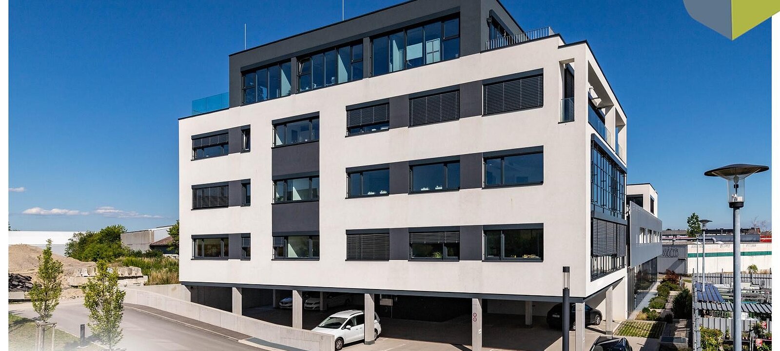 Außenansicht Bürokomplex nordseitig Außenansicht Bürokomplex nordseitig