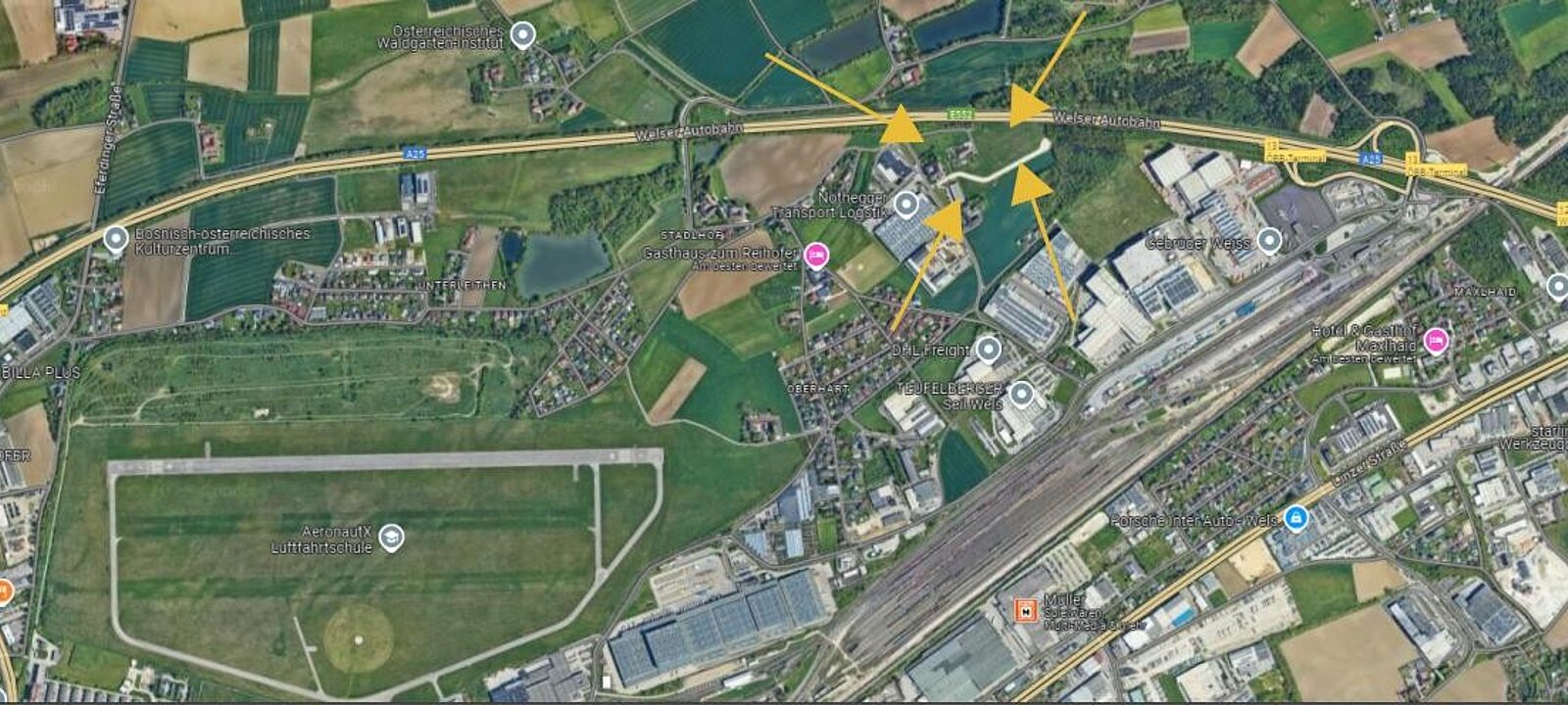 google Maps Süd+Nord+Ost