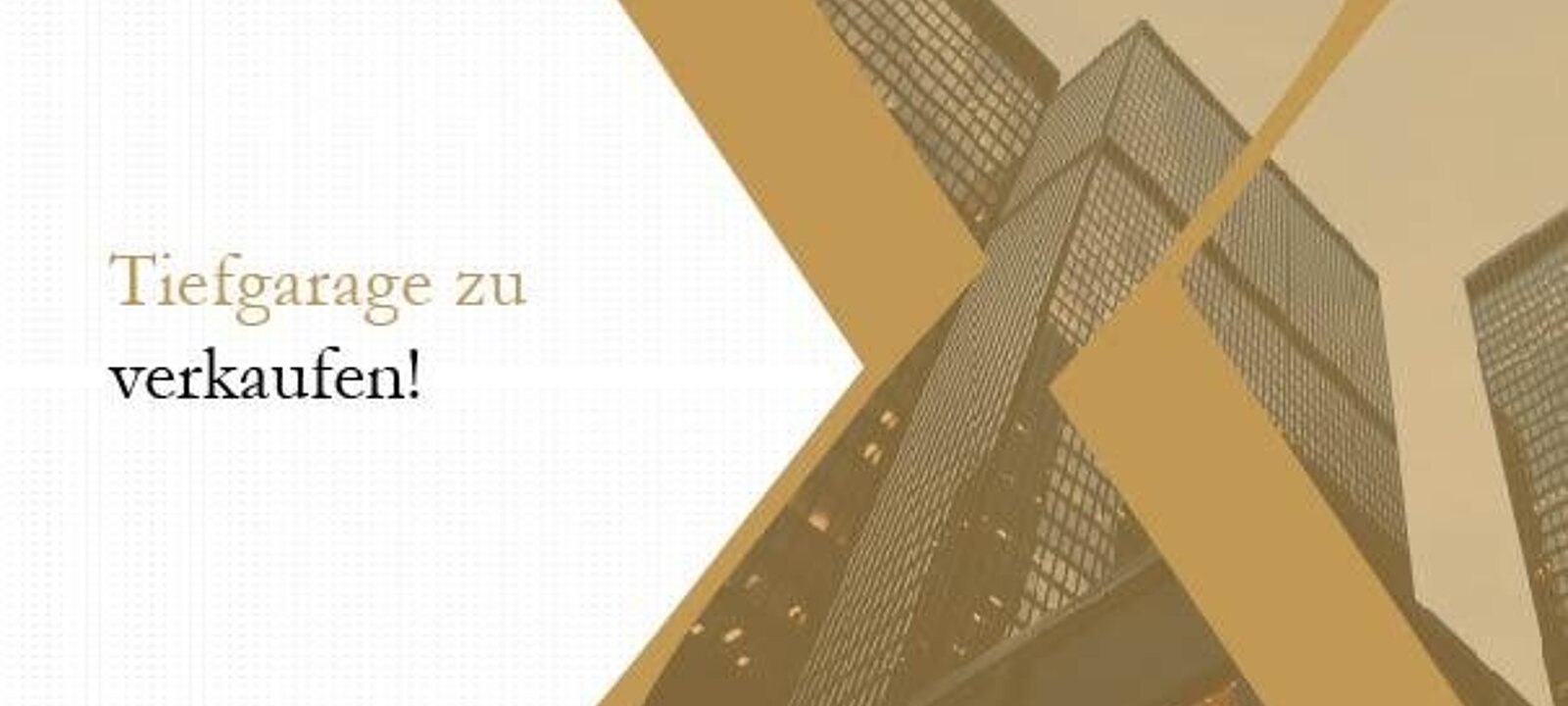 Tiefgarage zu verkaufen
