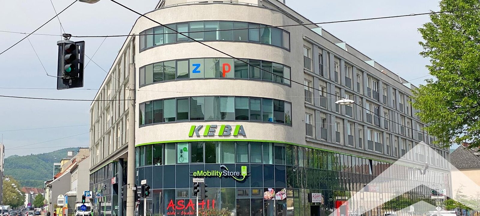 Ansicht Business Corner Gebäude