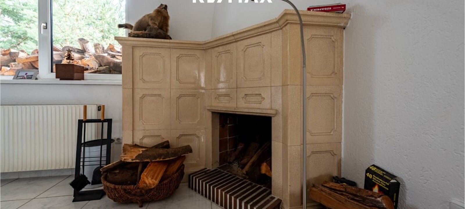 offener Kamin im Erdgeschoss offener Kamin im Erdgeschoss