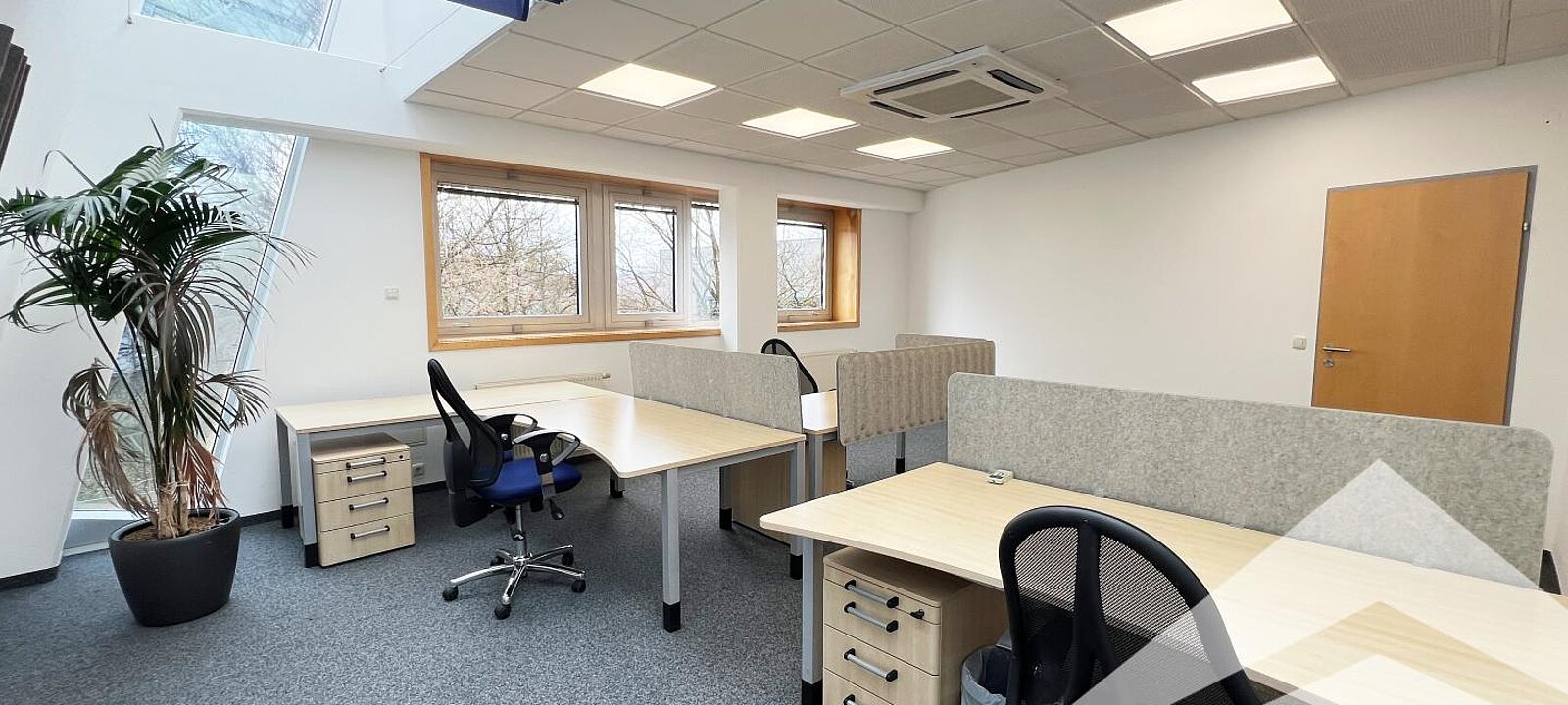 möbliertes Büroraumbeispiel ca. 35 m²