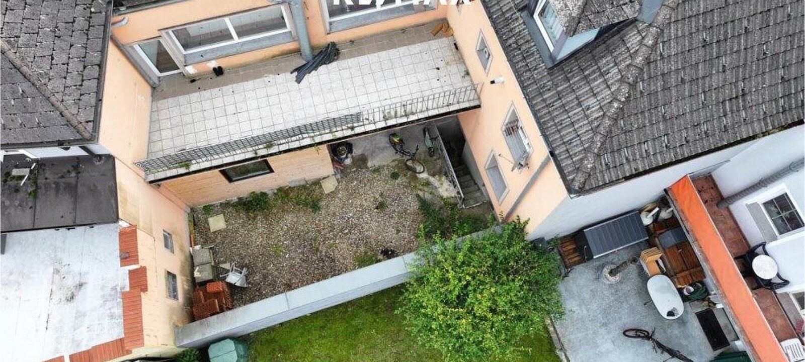 Drohnenansicht Hof