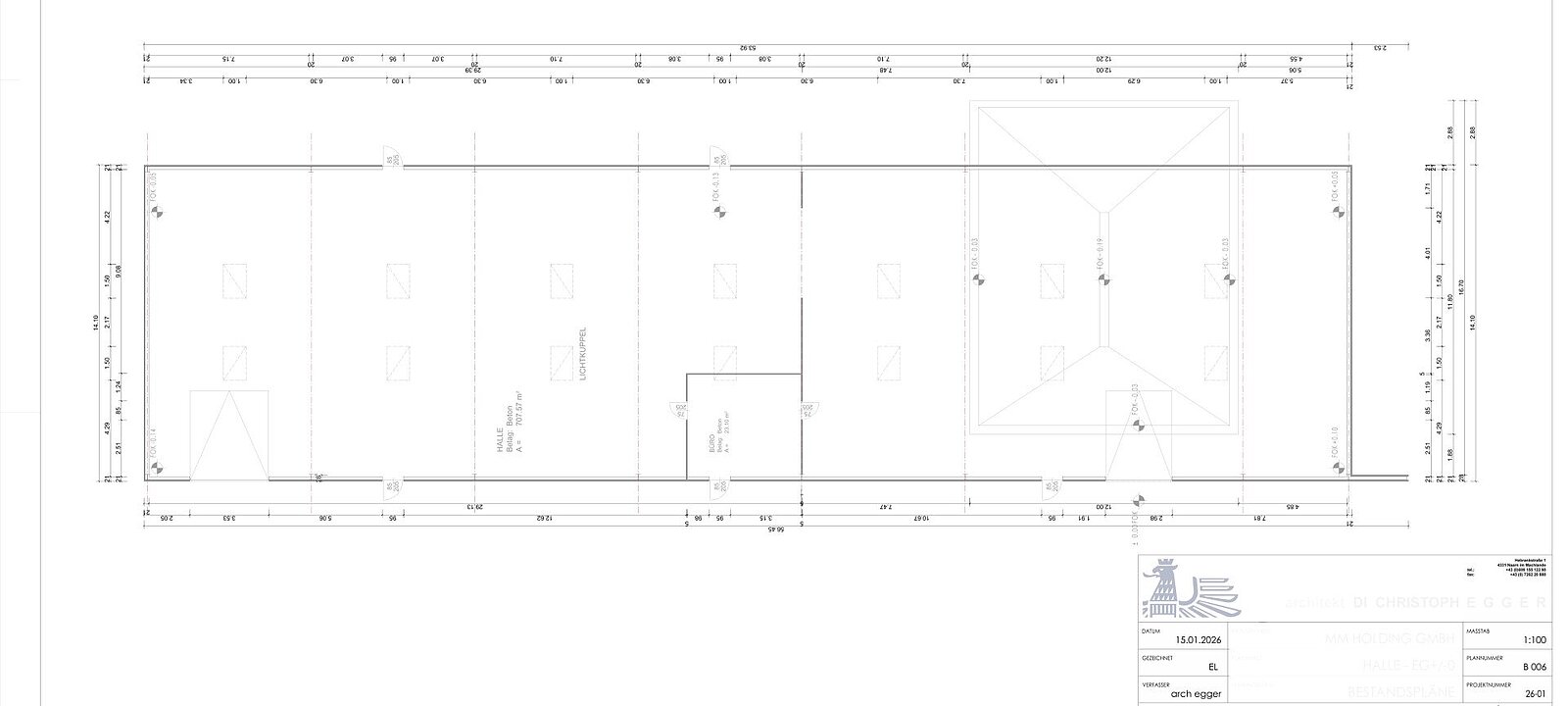 Kalthalle 885 m² Kalthalle 885 m²