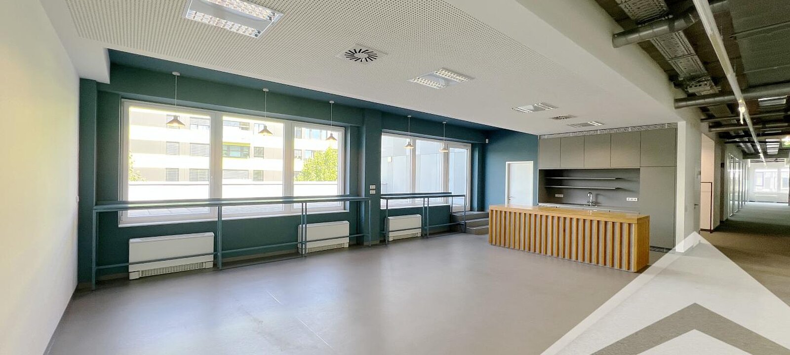 Ansicht Sozialbereich mit Teeküche