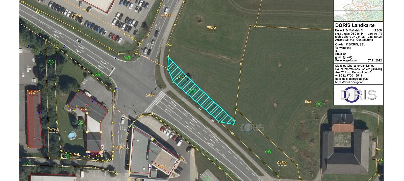 DORIS Widmung Kataster 972_1