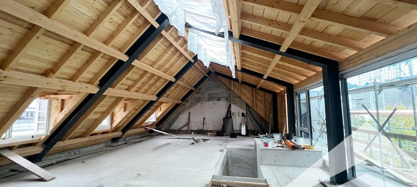 Baufortschritt Dachgeschoss Südost