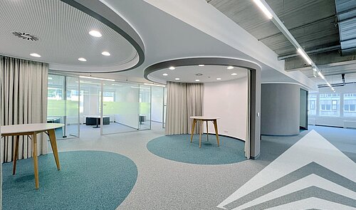 Ansicht offene Besprechungskojen