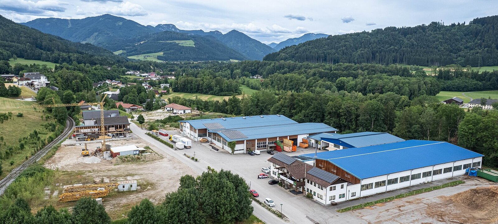 Gebäudeansicht von oben Gebäudeansicht von oben