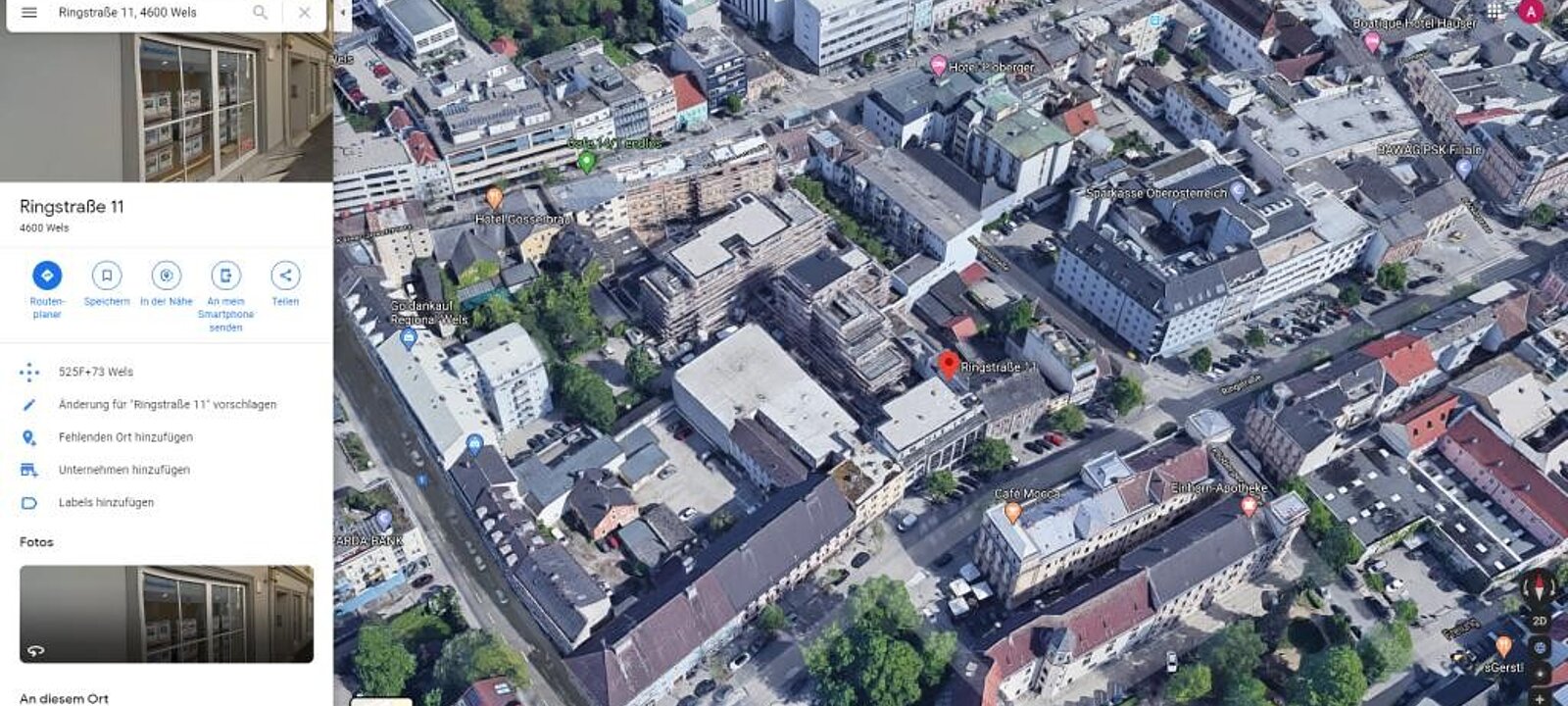 Geschäftshaus Wels, Ringstraße 11 Geschäftshaus Wels, Ringstraße 11